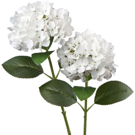 2 fleurs d'hortensia artificielles, fleurs artificielles, ressemblent à de vraies hortensias (1/5)
