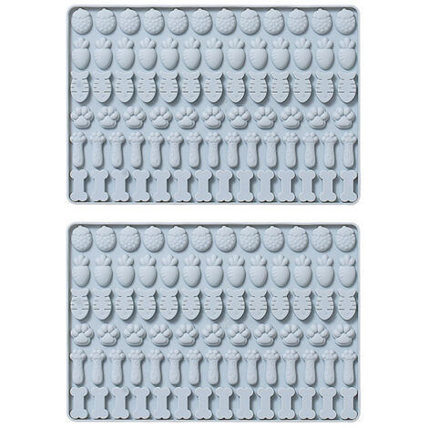 Moule en Silicone Alimentaire, Lot de 2 Bleus - Sans BPA, Pour Cuisine et Pâtisserie, Lavable au Lave-Vaisselle