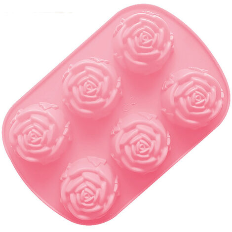 4 Moules à Muffins en Silicone Souple - Pour Cupcakes Moelleux et Petits Gâteaux, Antiadhésif
