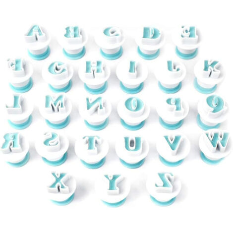Emporte-Pièces Lettres pour Fondant et Décoration de Gâteaux - Accessoires de Pâtisserie pour Créations Personnalisées (1/5)