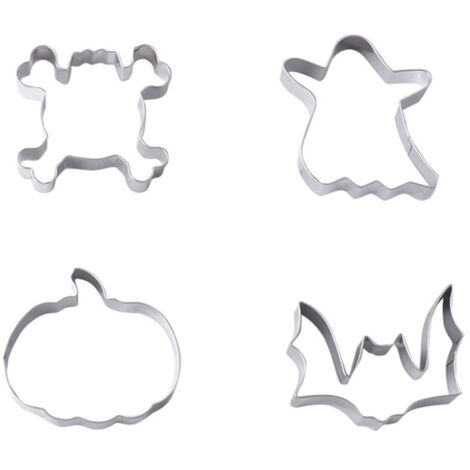 Ensemble de 20 Emporte-Pièces d'Halloween en Acier Inoxydable - Formes Citrouilles, Fantômes et Chauves-Souris