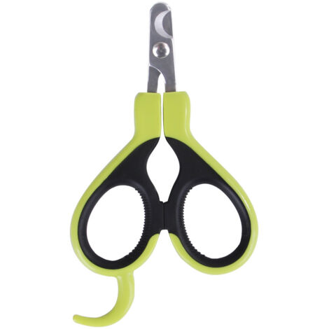 Ciseaux à ongles ergonomiques et précis pour chats et petits animaux, couleur verte
