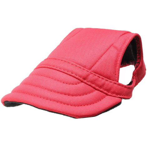 Casquette de baseball stylée pour chien, taille M, couleur rouge, pour un look sportif et décontracté