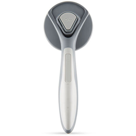 Brosse de toilettage pour chien et chat - Grise - Picots souples, manche ergonomique, enlève poils morts (1/5)