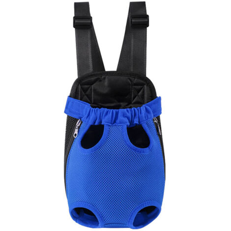Sac à dos pour chien, respirant et confortable, bleu - Taille S (1/5)