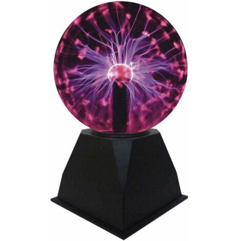 Boule plasma tactile, lampe à ions, lumière rouge, veilleuse fantaisie de 12,5 cm (1/5)