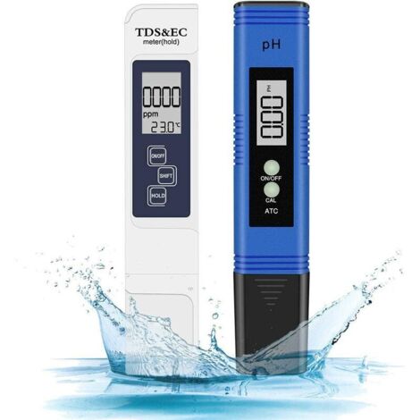 pH-mètre, testeur de pH Eletorot 4 en 1 pour piscines, pH-mètre électronique, testeur de qualité de l'eau TDS et testeur de pH pour aquariums et bassins hydroponiques
