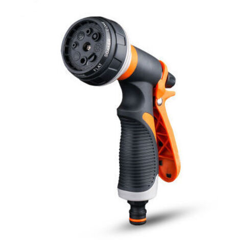 Pistolet pulvérisateur métallique 8 fonctions : pulvérisateur haute pression pour tuyau d’arrosage, nettoyage des trottoirs, lavage de voiture, bain des animaux, arrosage de la pelouse.