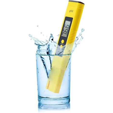 pH-mètre numérique ATC, testeur de qualité de l'eau avec plage de mesure du pH de 0 à 14, testeur de pH domestique pour l'eau potable, l'eau de piscine et l'eau d'aquarium.