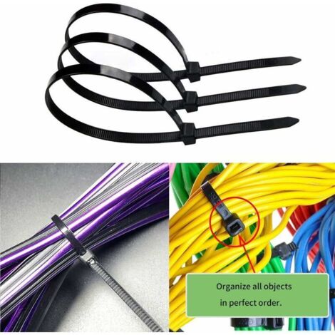 Lot De 200 Attaches De Câbles Noires, à Visser, Adaptées Aux Attaches De Cables De 9 Mm Pour Organiser Les Cables Et Les Fils Adaptees Aux Ateliers De Travail En Salle Informatique De Bureau 4mm 92242382 Lot De 200 Attaches De Câbles Noires, à Visser, Adaptées Aux Attaches De Cables De 9 Mm Pour Organiser Les Cables Et Les Fils Adaptees Aux Ateliers De Travail En Salle Informatique De Bureau 4mm 92242382
