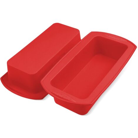 2 Pièces Moule à Cake en Silicone Rectangulaire Antiadhésif pour Pain, Gâteaux et Toasts (1/5)