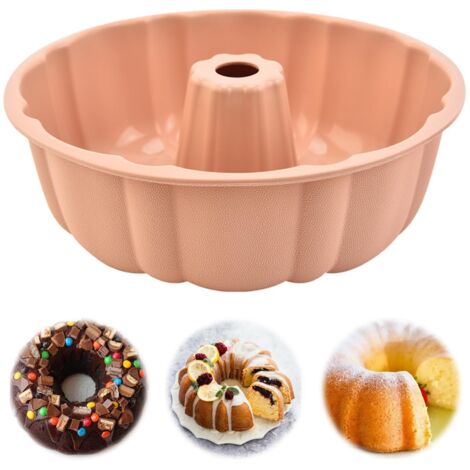 Moule à kouglof en silicone - Grand moule à gâteau - 24 cm