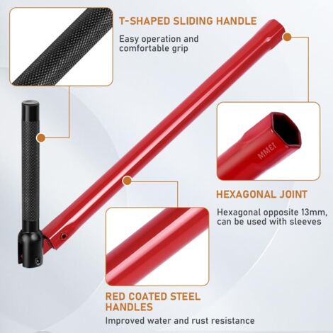 UESDU Cle Pour Robinet Evier, Clé Robinet 6 Douilles clé de robinet