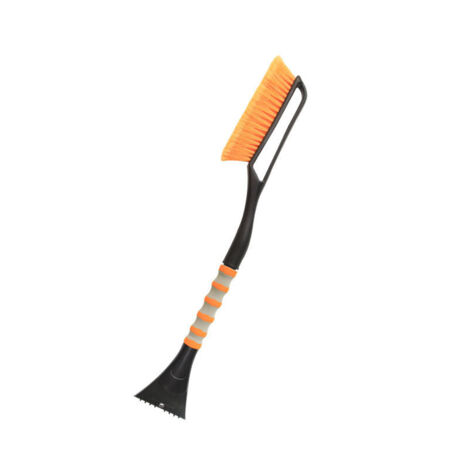 Pelle de neige orange pour voiture, raclette robuste pour enlever neige et givre, manche confortable antidérapant