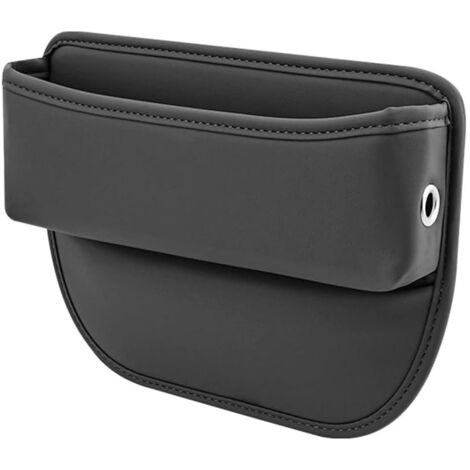 Organisateur de fente de siège auto noir 28×20×5 cm, rangement anti-chute pratique pour téléphone et petits objets