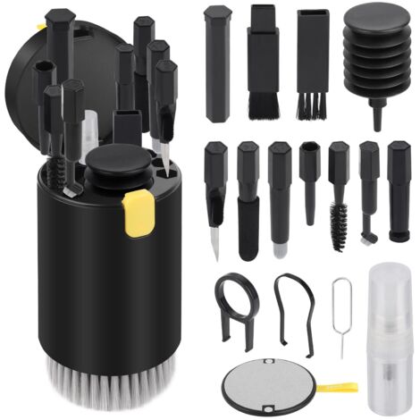 Kit Nettoyage Clavier 20-en-1 – Outils Portables de Nettoyage pour Clavier, Écran, AirPods, iPhone, PC et Appareil Photo (1/5)