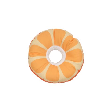 Collier de protection anti-léchage pour chat – Motif orange – Imperméable – Taille M