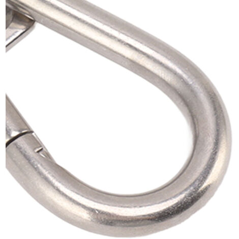 Seilwerk STANKE 100cm Kit de Fixation pour hamac, pour balançoire d'intérieur et pour Sac de Frappe : chaîne en Acier galvanisé 6 mm Mousqueton sans vis 10x100mm