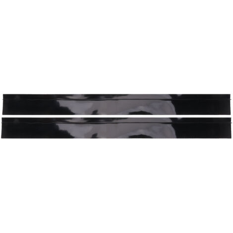 Lot de 2 bandes d’étanchéité en silicone pour cuisine – Noir – Bande en T anti-graisse – 25 pouces (63,5 cm)