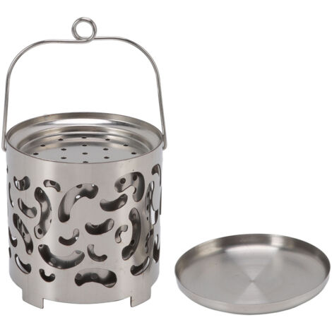 Mini chauffage de camping en acier inoxydable – Réchaud chauffant portable pour extérieur et randonnée (1/5)