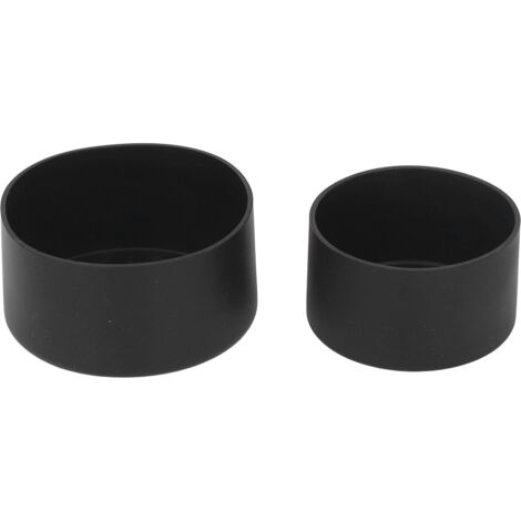 Lot de 2 manchons de protection en silicone pour fond de bouteille isotherme Space Thermal, noirs.