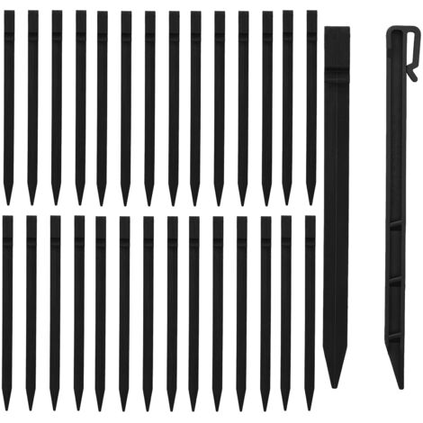 Lot de 30 piquets d'ancrage de Jardin en Plastique très résistants pour Maintenir Le Fond du Filet de Jardin (1/5)