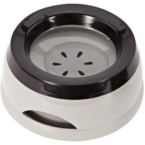 Gamelle Flottante Anti-Débordement et Anti-Étouffement pour Chien, Chat, Chiot (Gris)