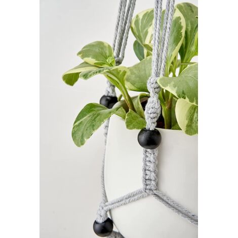 Plante Suspendue Lot De 2 Paniers De Plantes En Corde De Coton Tissé Pour Suspension Corde