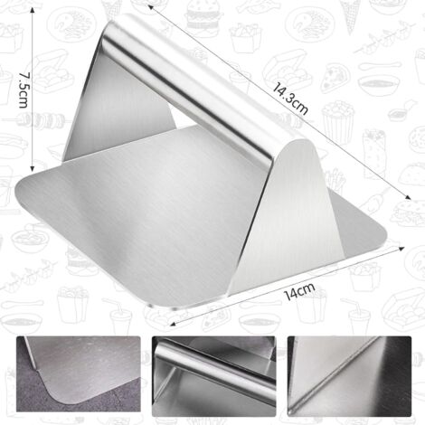 Presse à Hamburgers Parfaite - Pour Galettes De 4.5 Et 6 Oz - Cuisson Uniforme - Expédition Rapide
