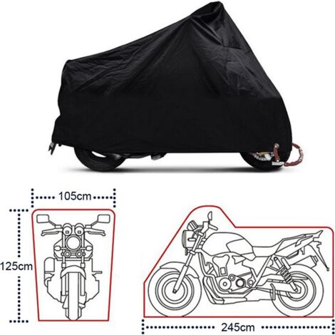 Couverture Extérieure Moto Ixon Blanky XXL - Protection Pluie Et Saleté