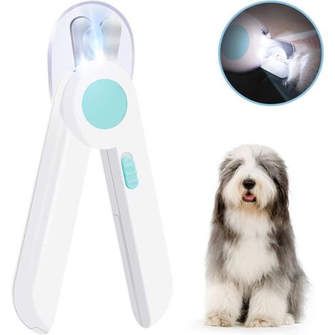 Krallenschere I, coupe-ongles, avec Lumière LED pour Chiens &amp Chats Tondeuses I beaucoup sécurisée Krallenzange + Krallenfeile + Krallenpflege