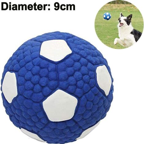 Hundeball Indestructible,jouets pour chien Quitschend,jouets pour chien Balle,Hundeball,Hundebälle Siffleurs,Squeaker Balle jouets pour chien,pour Nettoyer les Dents et Masser les Gencives, en Caoutch