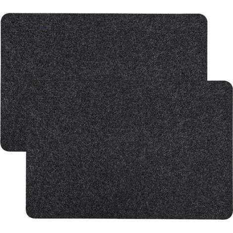Tapis résistant à la chaleur pour Heißluftfritteuse, 2 Pièces Surface résistante à la chaleur Comptoirs tapis de Protection Kaffeemaschinenmatte