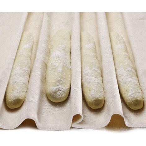 Professionnel Gärtuch, Bäckerleinen de la Baguette et de la Pâte à pain, 75x 45 cm