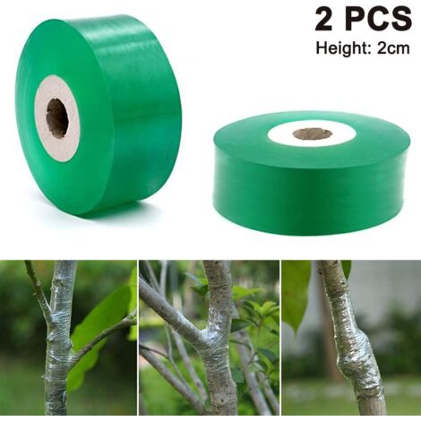 2 Pièces Veredelungsband Pfropfband Transparent Pied Bouchon Élastique auto-Adhésif de la Bande de Barrière d'Humidité de la Plante de Réparation Jardin QIEDOVIEYffon Veredelungsband pour le Jardin de (1/5)