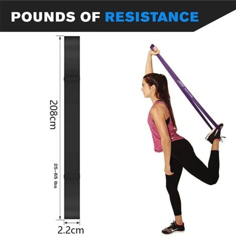 Fitness Stretch Bandes en Latex Pull Up Résistance Yoga Boucle d