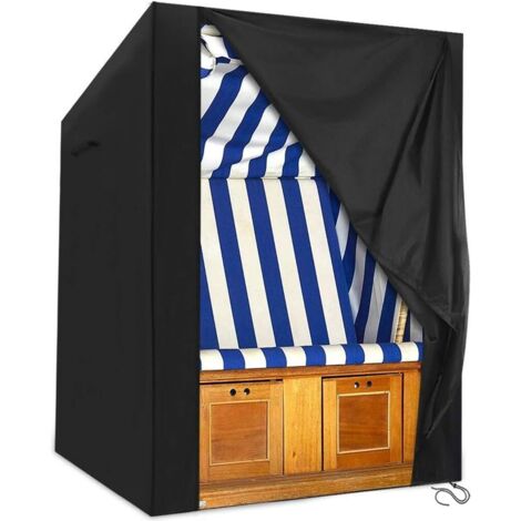 Résistante à la présidence de la plage Housse de protection Premium de 600D Oxford Tissu Respirant, Résistant aux rayons UV Strandkorbhülle – Largeur max. 135 cm (1/5)