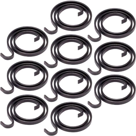 10 Pièces Ressorts de Poignée de Porte 1.9 Tours Bobine Interne de Poignée 2.9mm de Largeur pour Remplacement de Pièces de Poignées et Serrures