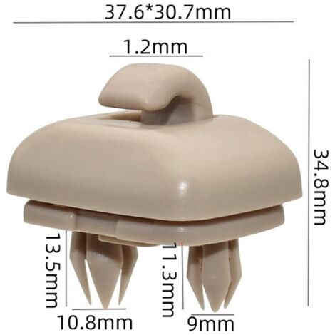 2 Pcs Clip Crochet Pare-Soleil Intérieur - Support Visière Voiture Pour Audi A1 A3 A4 A5 Q3 Q5