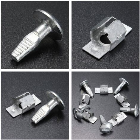 Lot 10 Clips Protection Sous-Moteur Aluminium – Compatible Peugeot Citroën 206 207 406 407 806 807 (703016/703018)