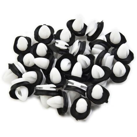 Lot de 100 clips de fixation pour portes de voiture avec joint en caoutchouc 9 mm, clips pour pare-chocs Citroën Jumper, Peugeot Boxer, Fiat