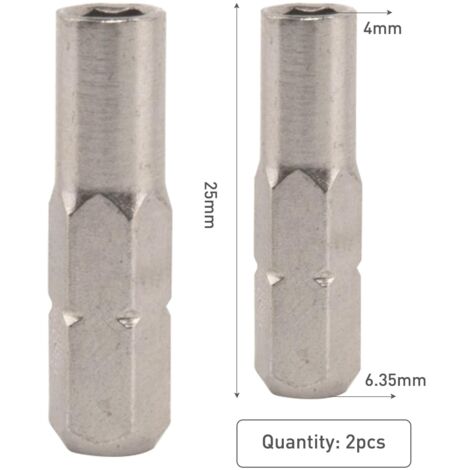 Lot de 6 embouts de vissage 25 Mm Pz1/Ph1/Sl5/Sl7 Porte-Embout Lot de 6 embouts de vissage 25 Mm Pz1/Ph1/Sl5/Sl7 Porte-Embout