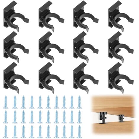 12pcs Clip de Fixation pour Plinthes, Clips pour Plinthes de Cuisine, avec 30 vis, pour pieds de cuisine de 27 à 33 mm (1/5)