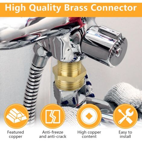 Mamelon 3/4 3 Raccords Double Mamelon Laiton 1 Pouce - Filetage Mâle AG/AG - Pour Plomberie, Chauffage Mamelon 1 Pouce