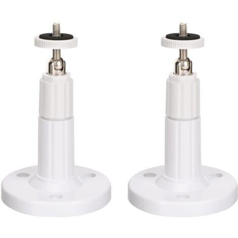 (Paquet de 2) Fixation Murale caméra de sécurité intérieure/extérieure, Support de Plafond réglable pour Support Arlo, Arlo Pro et Autres modèles compatibles (Blanc) (1/5)