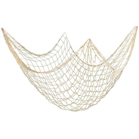 Filet de Peche Décoratif, Filet de Pêche Mer, Décorations Murales, 150cm x 200cm Méditerranéen Style Maison, Decoration Pirate, Décoration en Résille pour Fête, Mariage, Maison, Photographie