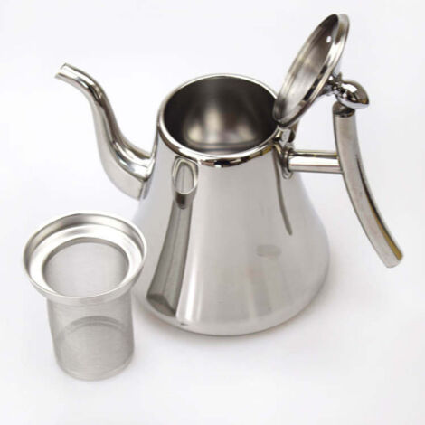 Carafe à eau froide avec infuseur intégré en acier inoxydable, réutilisable, boisson maison – 2,4 L