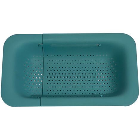 Égouttoir extensible pour évier, panier à légumes réutilisable, réglable 36–49 cm – coloris vert