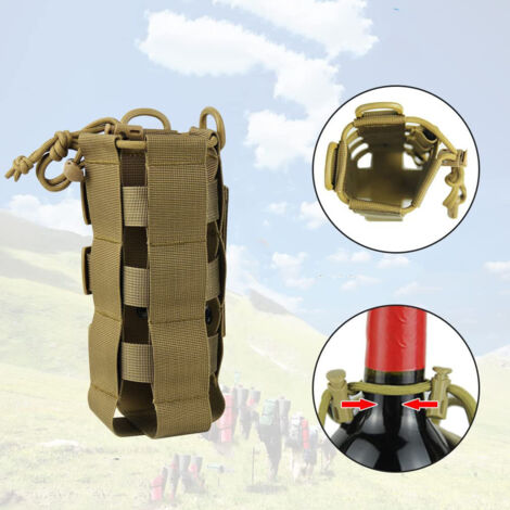 Porte-gourde Réglable à Cordon - Pochette étanche Pour Randonnée - Porte-bouteille Mains Libres - Pour Sac à Dos - Homme Femme