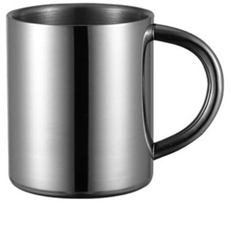 Mug en acier inoxydable 304 format petit, tasse résistante et réutilisable pour café et boissons chaudes
